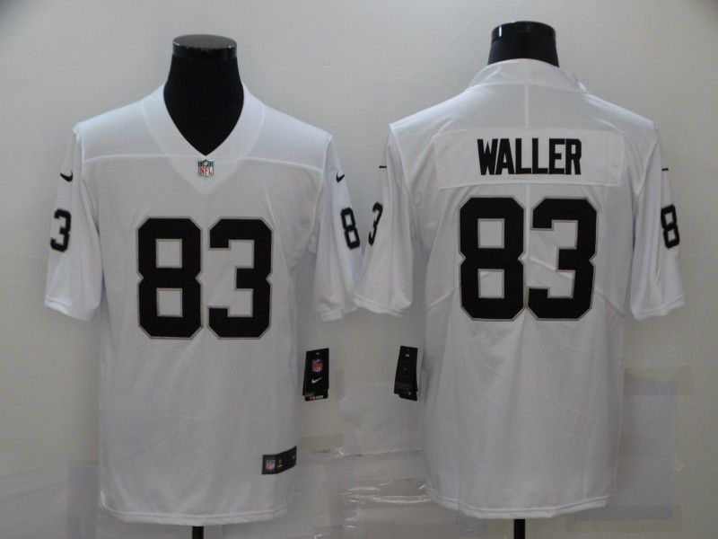 Men Oakland Raiders 83 Waller White Nike Vapor Untouchable Limited 2020 NFL Nike Jerseys